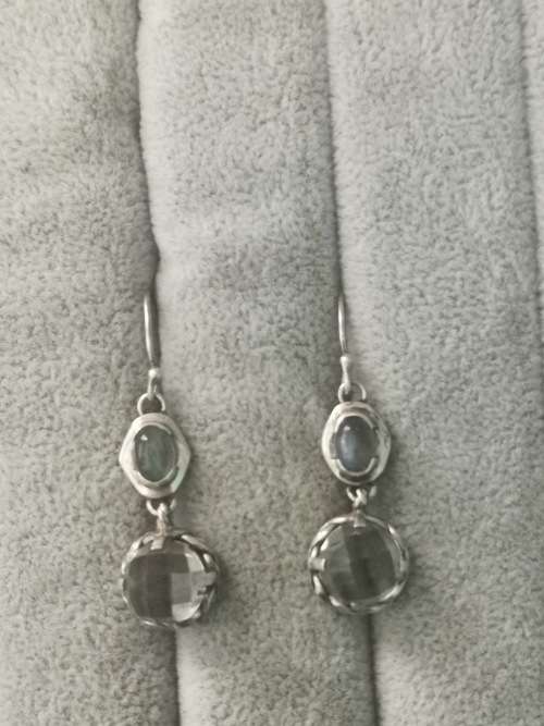 Discount!!! Silver Labradorite Earrings