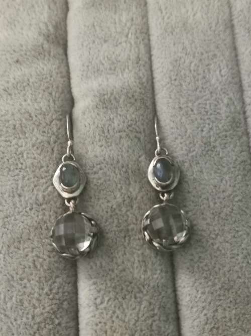 Discount!!! Silver Labradorite Earrings