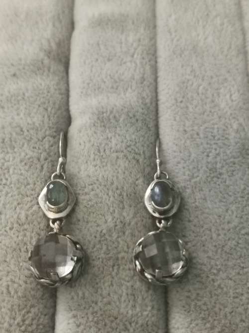 Discount!!! Silver Labradorite Earrings