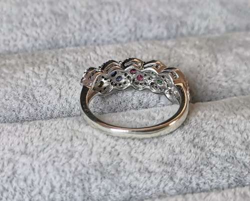 Discount!!! Colourful Silver Ring