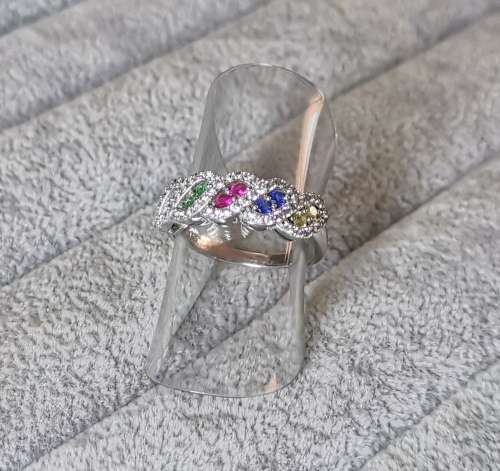 Discount!!! Colourful Silver Ring