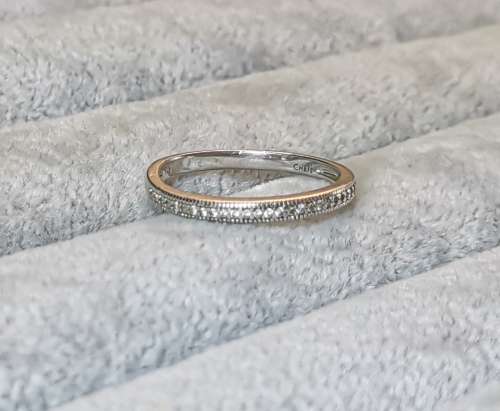 *R1 Auction* Silver Half-Eternity Ring