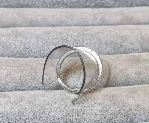 *R1 Auction* Silver Half-Eternity Ring