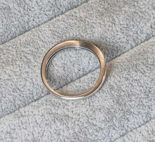 Curved Silver Half-Eternity Ring