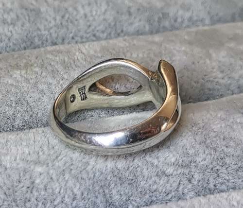 Discount!!! Bulky Silver Fish Ring