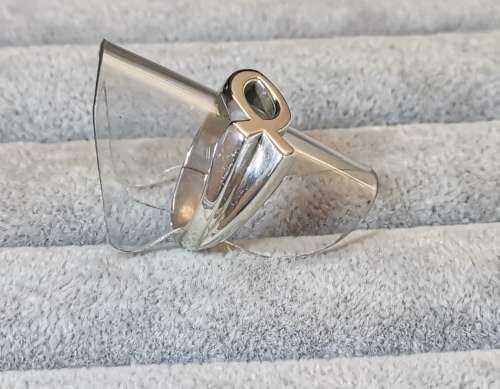 Discount!!! Bulky Silver Fish Ring