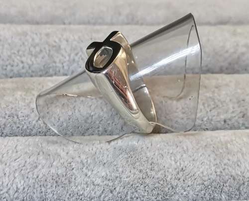 Discount!!! Bulky Silver Fish Ring