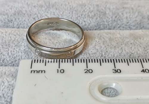 Discount!!! Silver Fidget Ring