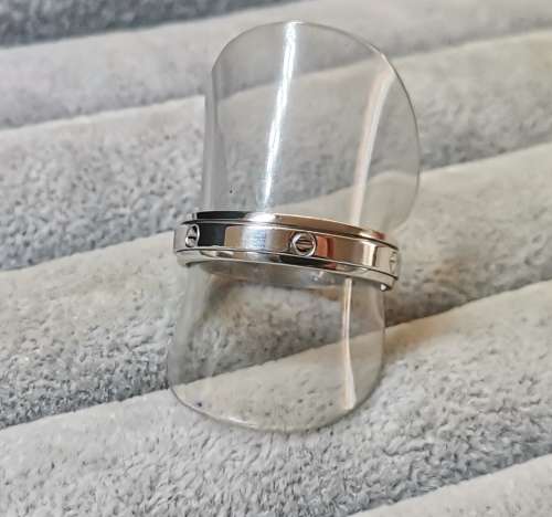 Discount!!! Silver Fidget Ring