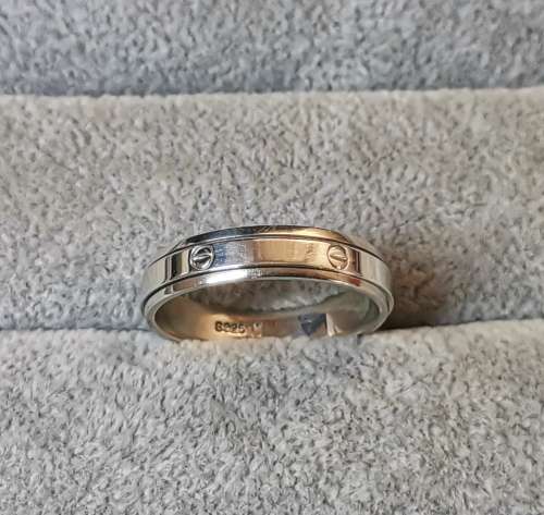Discount!!! Silver Fidget Ring