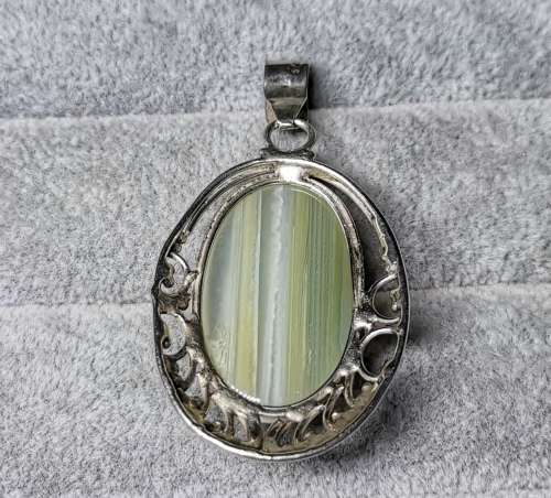 Discount!!! Gorgeous Silver Agnate Pendant