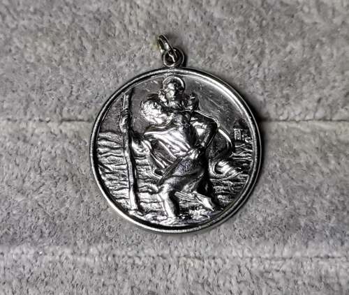 Stunning Silver St. Christopher Pendant