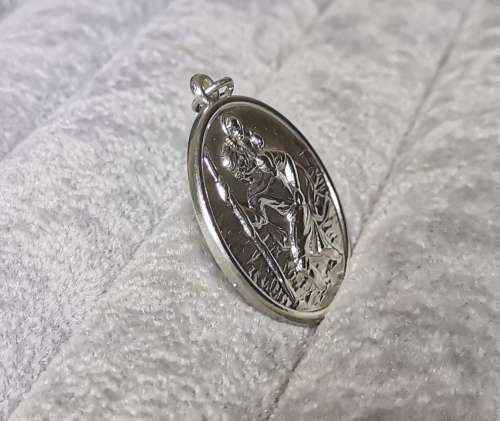 Stunning Silver St. Christopher Pendant