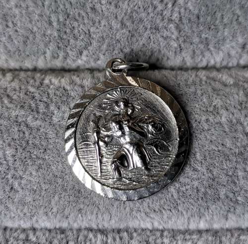 Silver St. Christopher Pendant