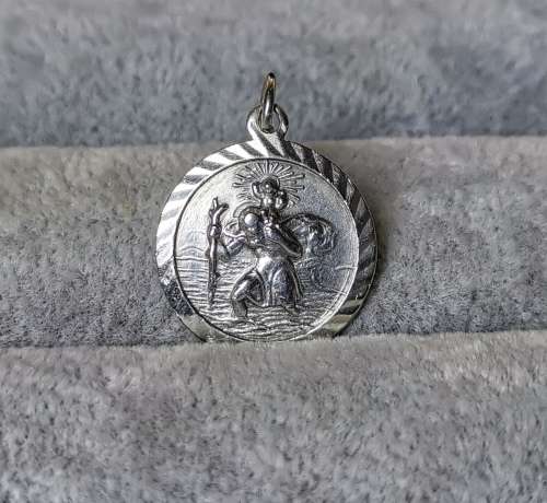 Silver St. Christopher Pendant