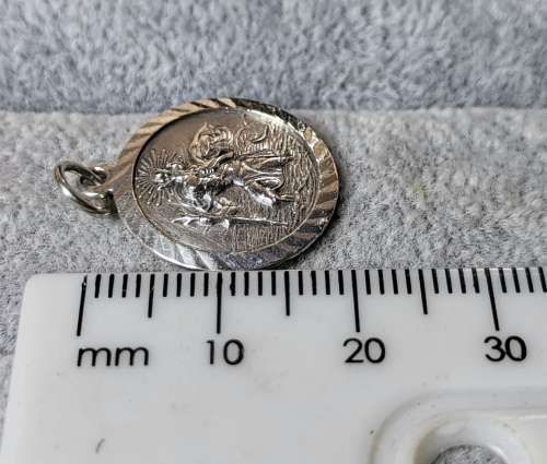 Silver St. Christopher Pendant