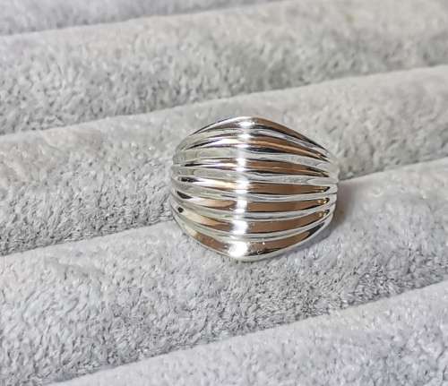 Patterned Silver Ring