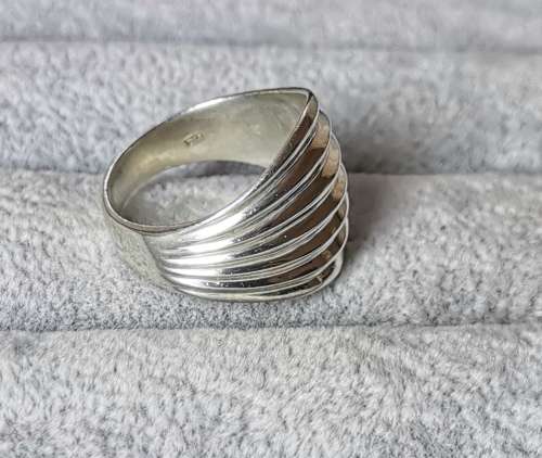 Patterned Silver Ring