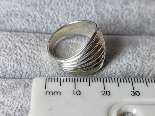Patterned Silver Ring
