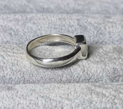 Silver Solitaire Ring