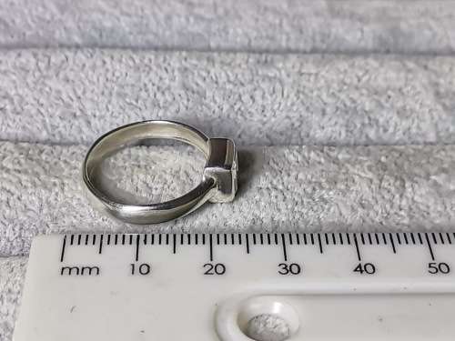 Silver Solitaire Ring