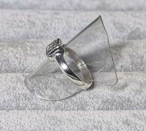 Silver Solitaire Ring