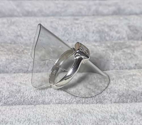 Silver Solitaire Ring