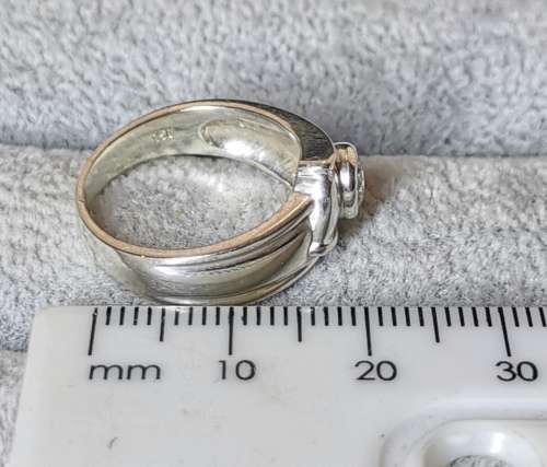 Silver Solitaire Ring
