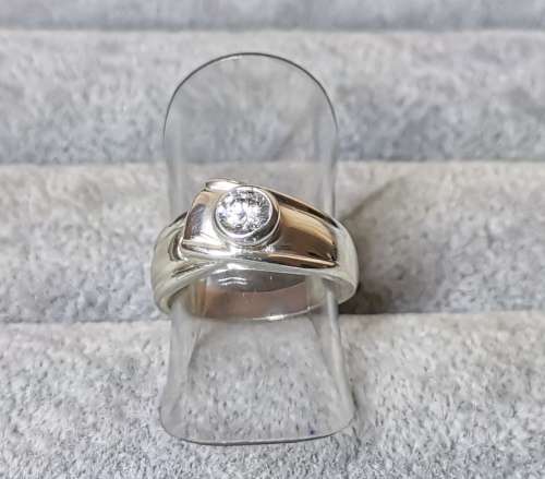 Silver Solitaire Ring