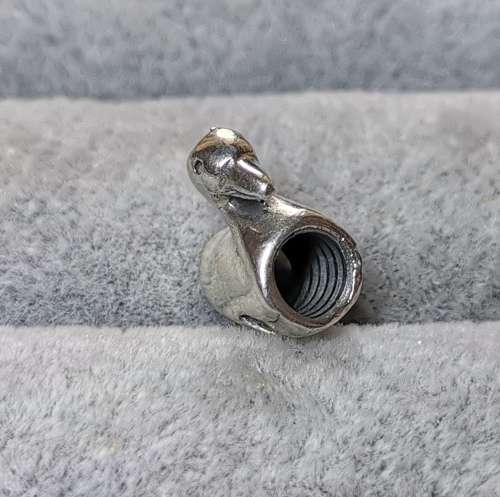 Silver Duck Charm