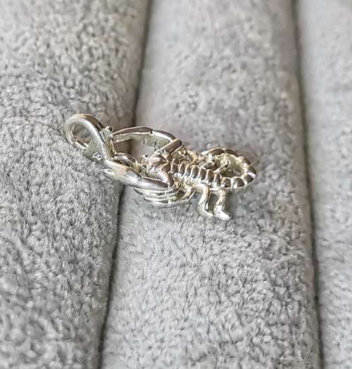Silver Scorpion Charm