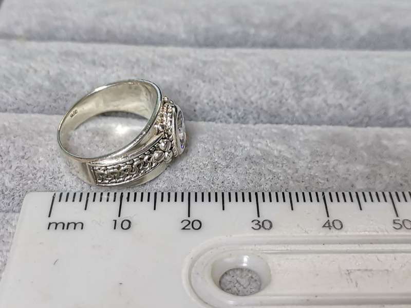 Detailed Silver Ring