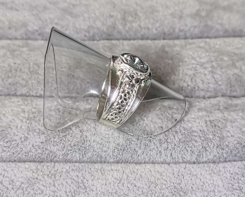 Detailed Silver Ring