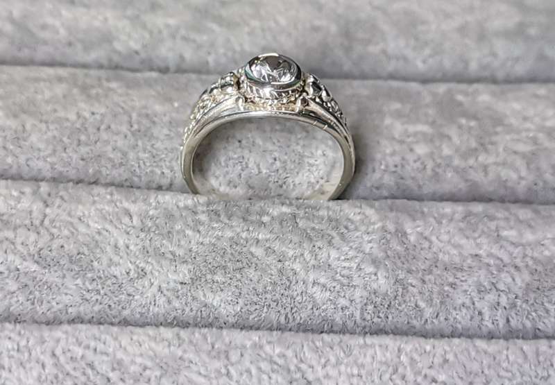 Detailed Silver Ring