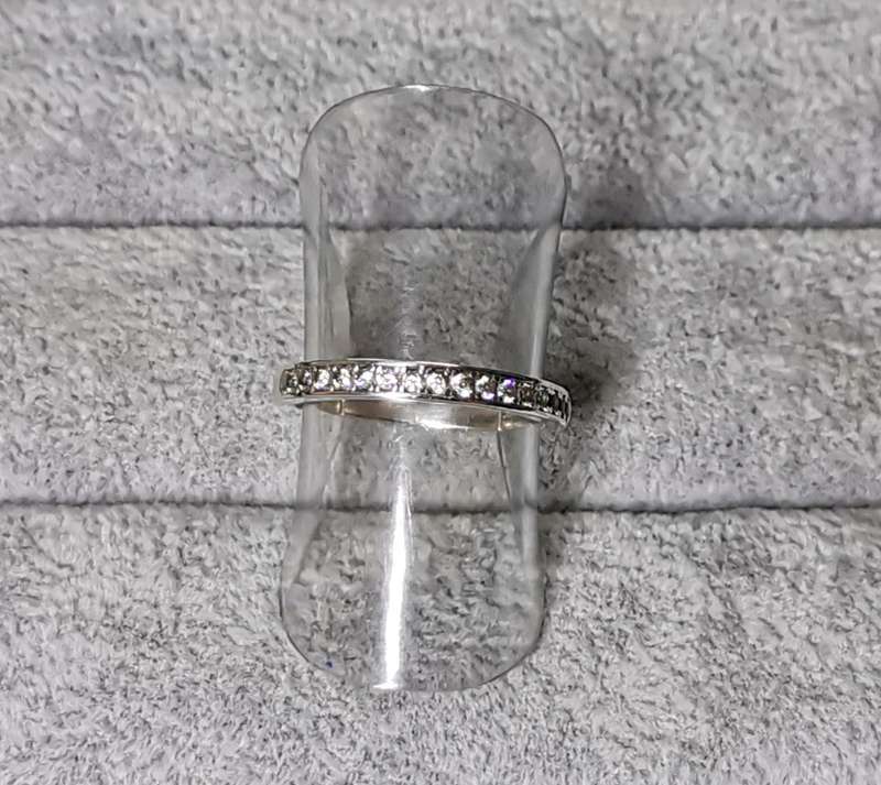 Silver Half-Eternity Ring