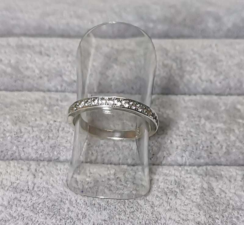 Silver Half-Eternity Ring