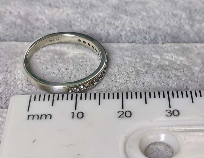 Silver Half-Eternity Ring