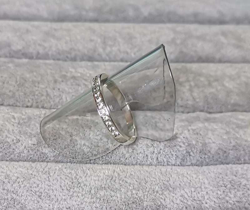 Silver Half-Eternity Ring