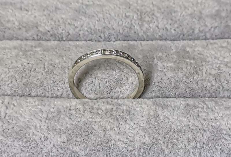 Silver Half-Eternity Ring