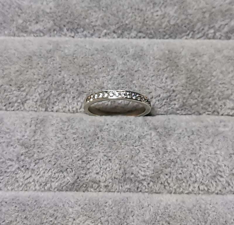 Silver Half Eternity Ring