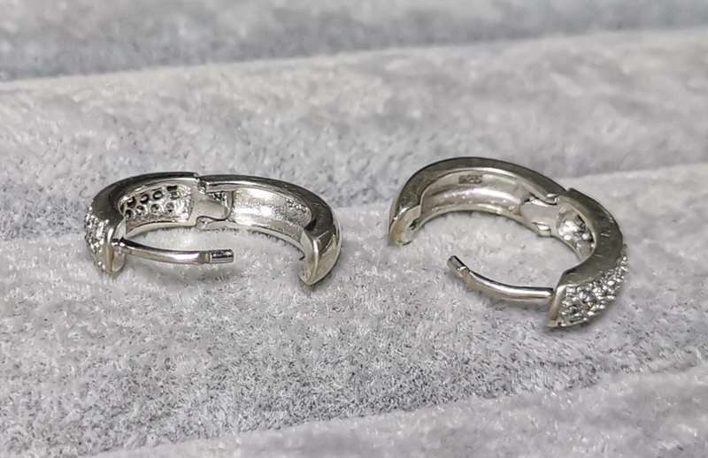 Dazzling Silver Earrings