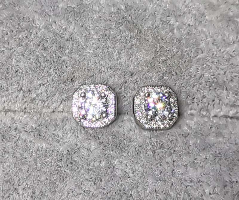 Dazzling Silver Earrings