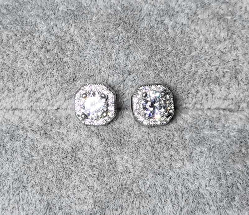 Dazzling Silver Earrings
