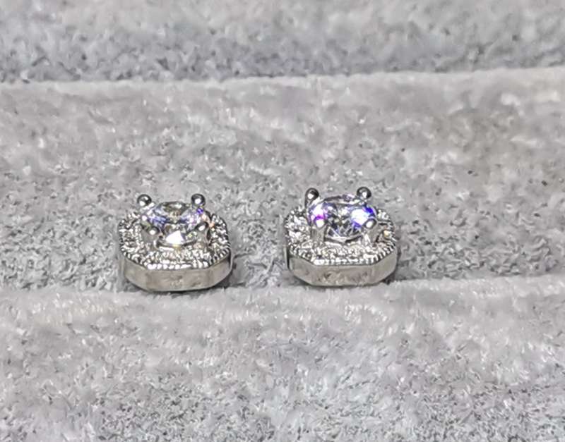 Dazzling Silver Earrings