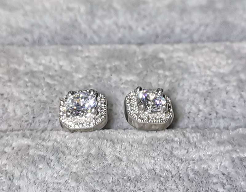 Dazzling Silver Earrings