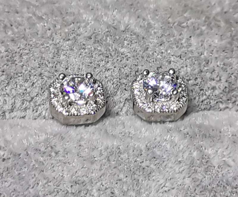 Dazzling Silver Earrings