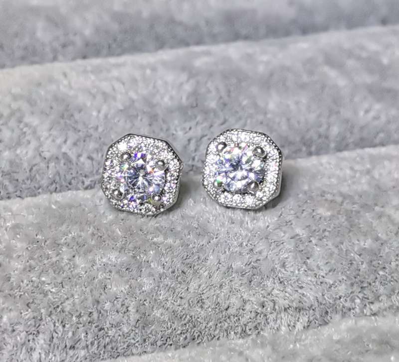 Dazzling Silver Earrings