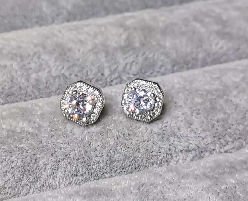 Dazzling Silver Earrings
