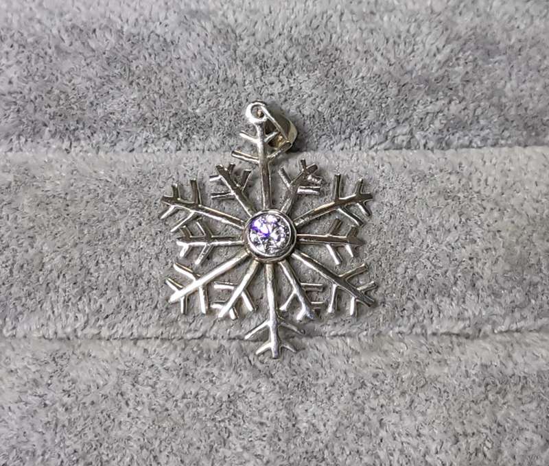 Silver Snowflake Pendant