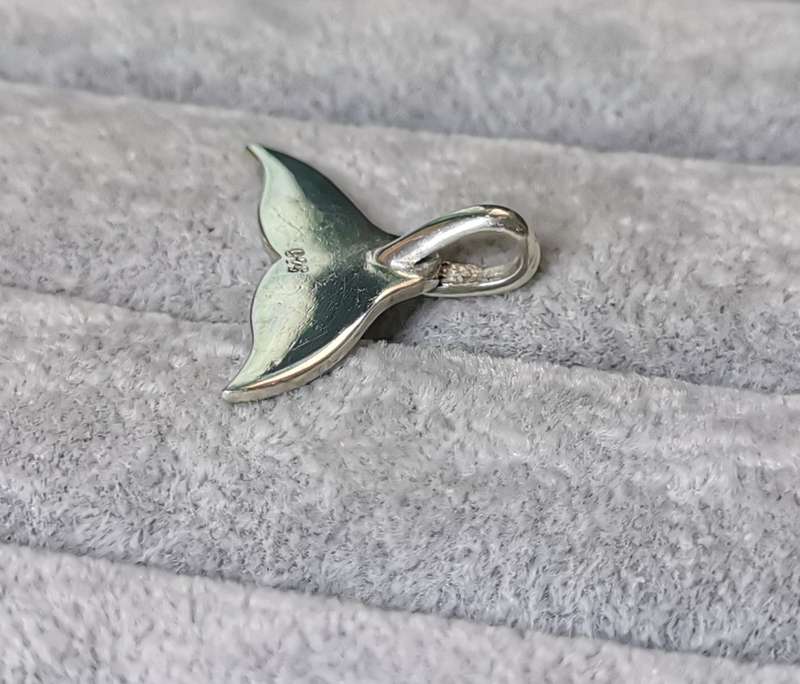 Silver Whale Pendant